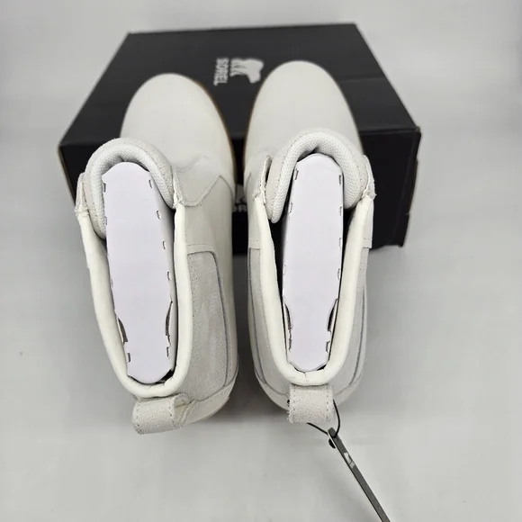 New Sorel Out N About Pull On Wedge Booties Leather Boots Women's Size 8 - Picture 5 of 8